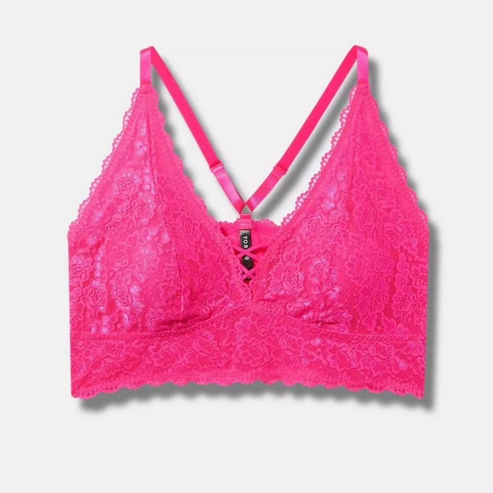 Torrid Pink Bralette 6XL - Picture 4 of 8